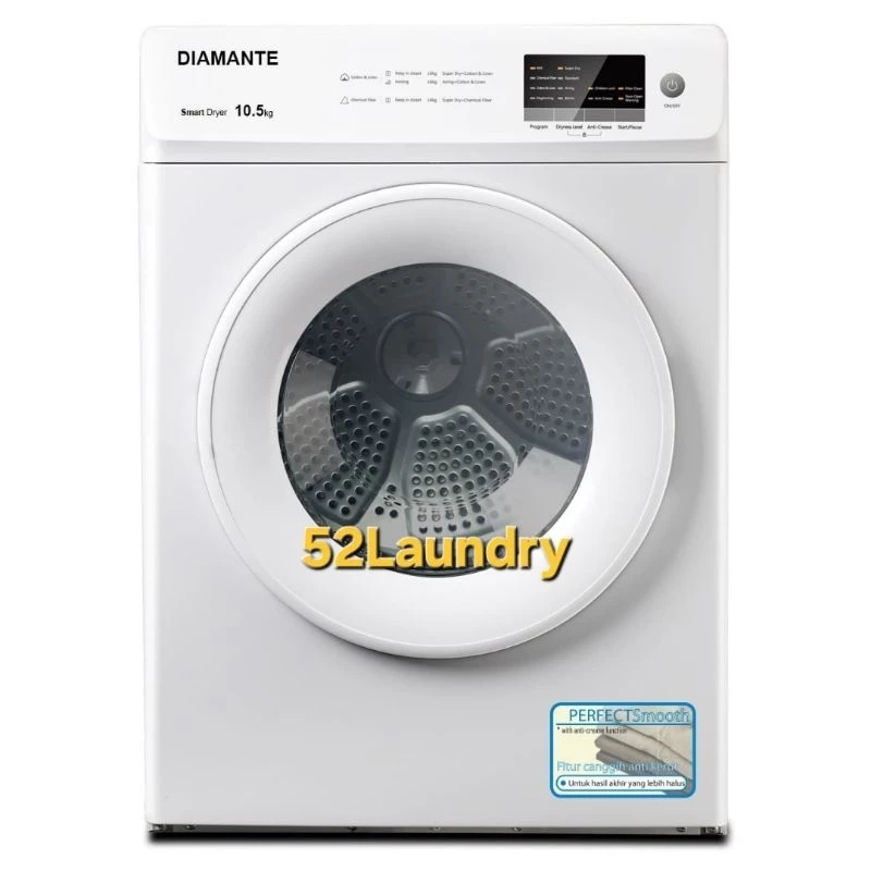 Mesin pengering dryer laundry Diamante 10,5kg konversi gas BARU BERGARANSI
