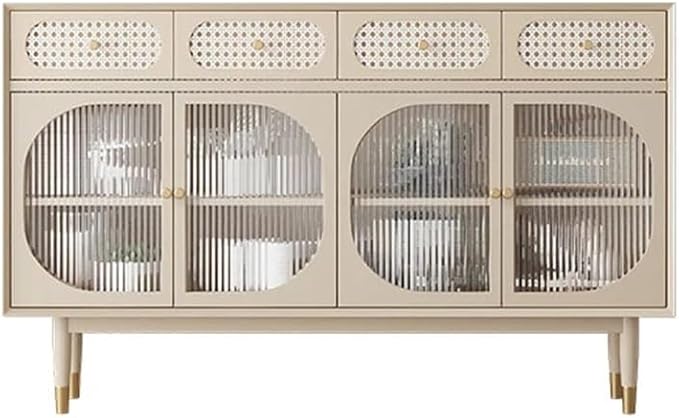 GYLXW Narrow Shelf Cabinet Kitchen Living Room Cabinet Glass Cabinet Household Furniture, 180*90CM, xwgyl-0129