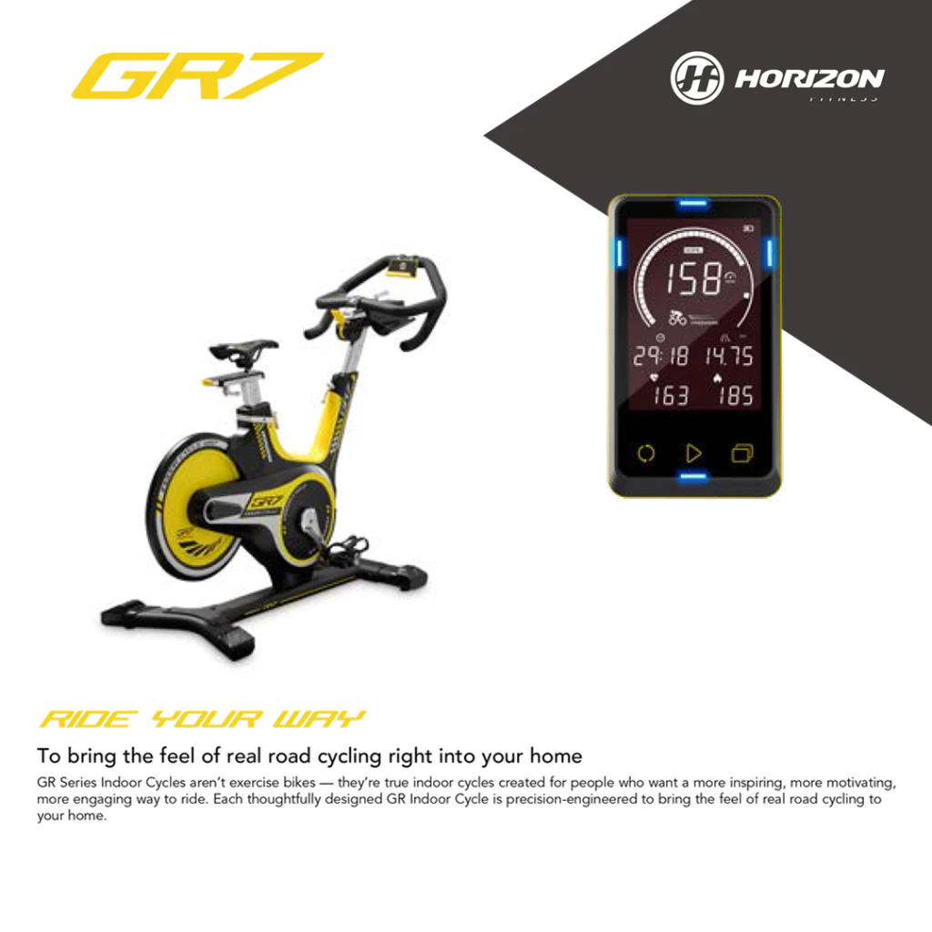 lat Fitness Horizon Fitness Static Bike GR7 Indoor Cycle & IDC Console / Bikes / Static Bike
