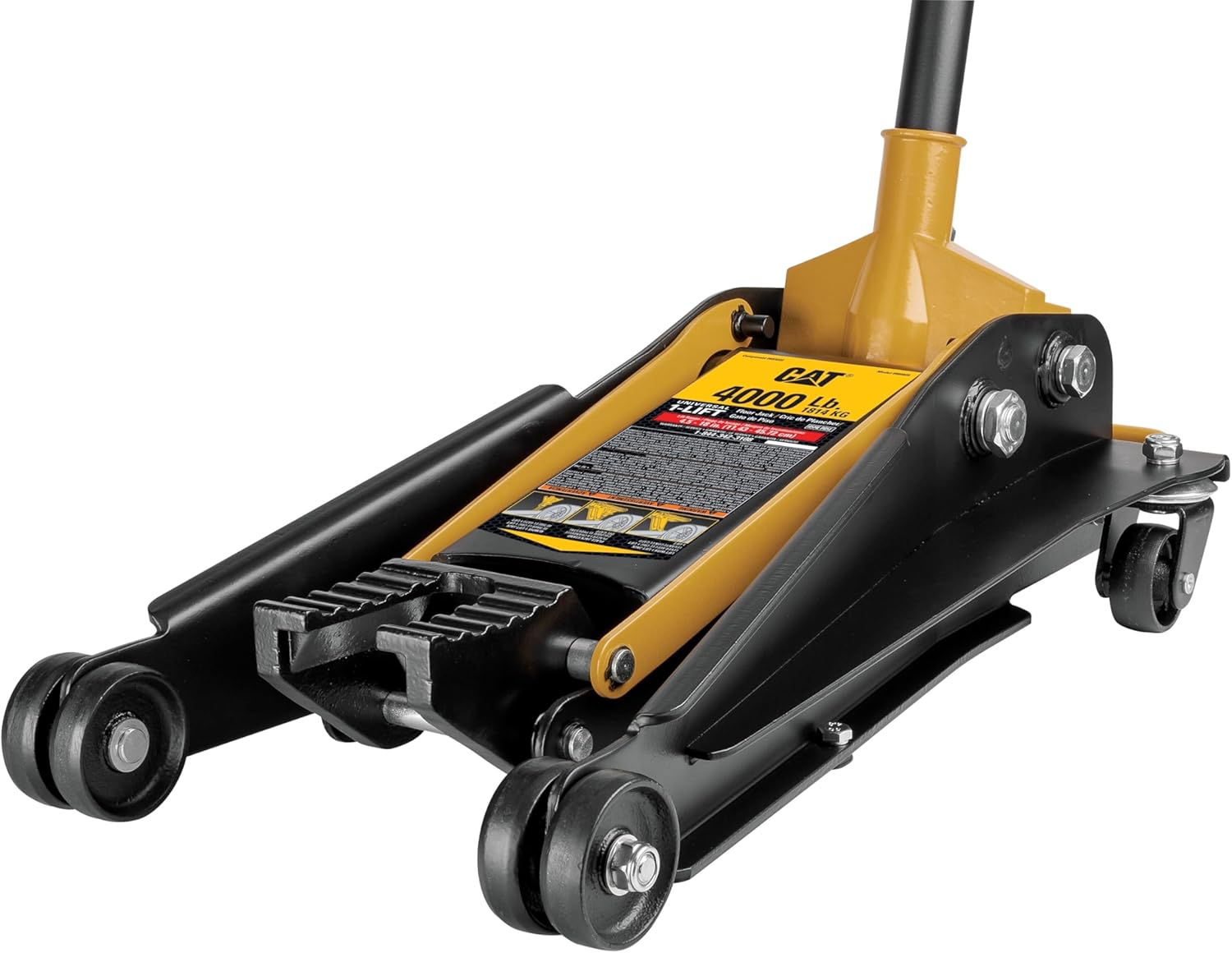 Cat 2 Ton U-Jack Floor Jack with 3 Ton Jack Stand, U-Shape Slotted Saddle, Car Repair - 6000-Pound 980829ECE