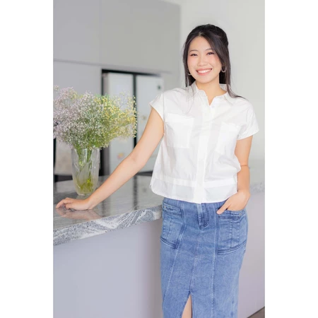 RIMINI - Atasan Cewek Kemeja Holiday Cargo XS-XL - NikenTop CO7000