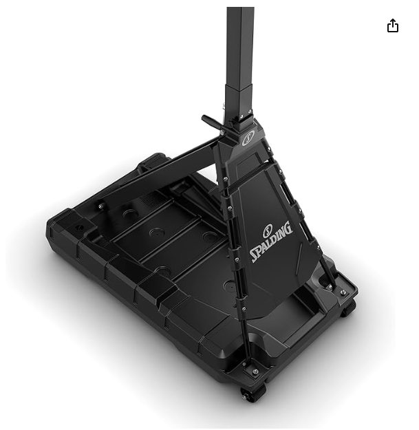 Spalding Momentous EZ Assembly Portable Adjustable Outdoor Basketball Hoop – Assembles in 30 Minutes or Less
