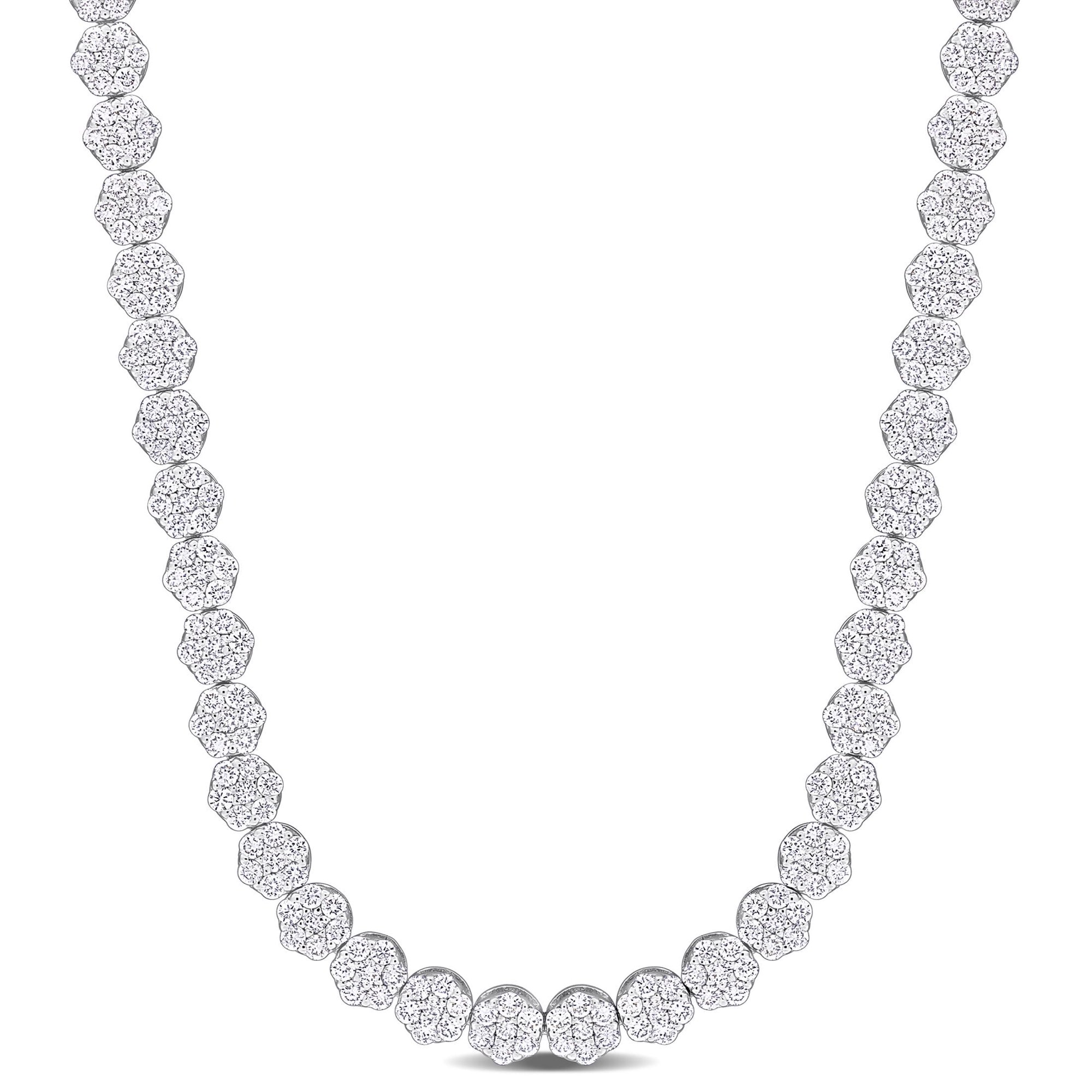 Everly Women's Diamond 14k White Gold Tennis Necklace