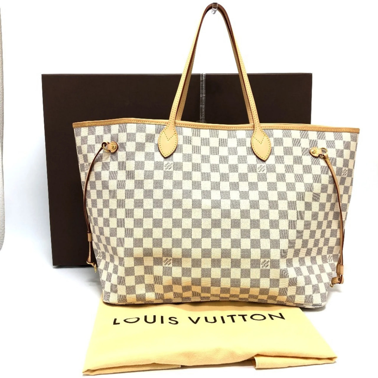 Pre-Owned LOUIS VUITTON Louis Vuitton N51108 Neverfull GM Tote Bag Handbag Damier... (Good)