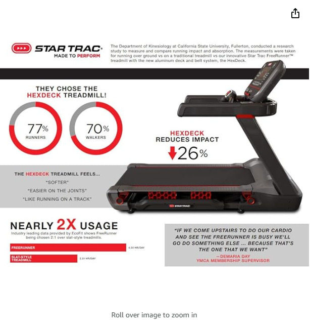 10 Series 10TRx FreeRunner Treadmill with LCD