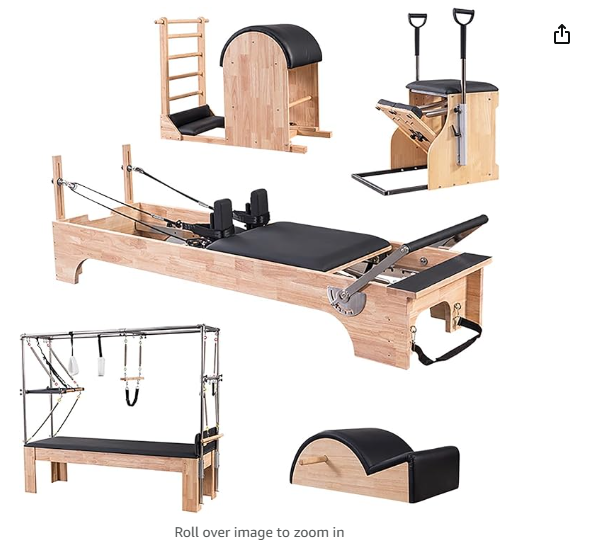 Pilates Reformer, Reformer Pilates Machine Equipment for Home Gym, Core & Full Body Workout