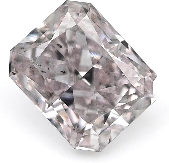 0.51 Carat Total Weight Natural Fancy Light Pink Diamond, Loose Radiant, SI2, GIA Certified Real Diamonds, Loose Gemstones, Diamonds For Crafts, Precious Gemstone Handmade Jewelry Rare Gift For Her