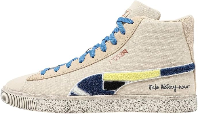 PUMA Mens Black Fives X Clyde Mid Lace Up Sneakers Shoes Casual - Beige - Size 13 M