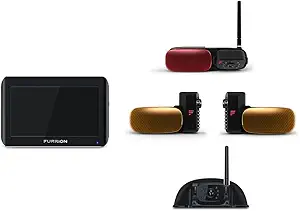 Furrion Vision S 4-Camera Wireless RV Backup System with 7-Inch Monitor, 1 Rear Sharkfin, 1 Doorway Security, 2 Side Cameras, Infrared Night Vision, Wide-Angle View, Hi-Res, Waterproof - FOS07TAPM