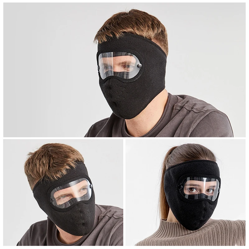 Masque facial Anti-poussière coupe-vent, masques respirants pour le cyclisme et le Ski, protection faciale molletonnée, casquettes à haute définition, lunettes de cyclisme  (0 Commentaires)