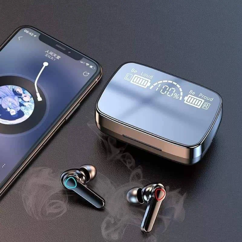 Écouteurs sans fil TWS Bluetooth M9-17, 5.1, avec affichage d'alimentation LED, son Surround 9D, Mini oreillettes, casques d'écoute de Sport avec micro