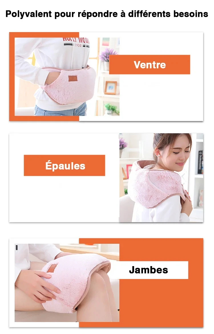 Plush Hot Water Bottle for Pain Relief