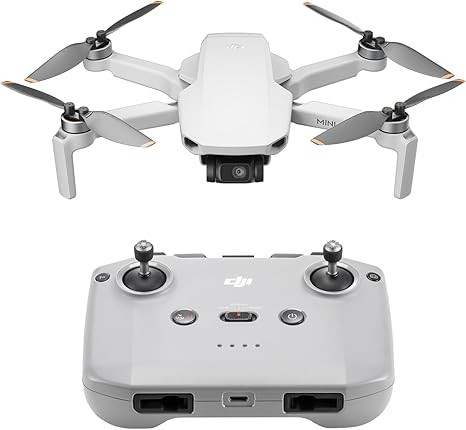 DJI Mini 4K, Drone with 4K UHD Camera for Adults, Under 249 g, 3-Axis Gimbal Stabilization, 10km Video Transmission, Auto Return, Wind Resistance, 1 Battery for 31-Min Max Flight Time, Intelligent Fli