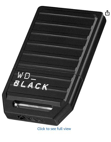 WD_Black 1TB C50 Storage Expansion Card, Officially Licensed for Xbox – Quick Resume, Plug & Play, NVMe SSD Expansion for Xbox Series X|S Gaming Consoles - WDBMPH0010BNC-WCSN