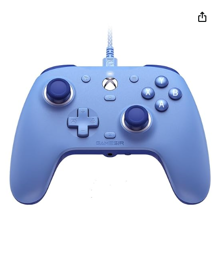GameSir G7 SE Blue Wired Xbox Controller for PC, Xbox Series X/S, Xbox One, Officially Licensed Hall Effect Xbox Controller with 3.5mm Earphone Port, 2 Mappable Back Buttons,Anti Stick-Drift