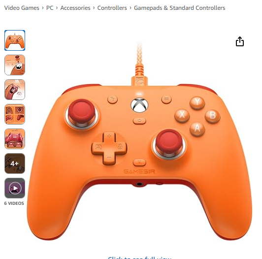 GameSir G7 SE Wired Controller for Xbox Series X|S, Xbox One & Windows 10/11, Plug and Play Gaming Gamepad with Hall Effect Joysticks/Hall Trigger, 3.5mm Audio Jack (Orange)