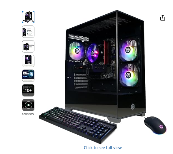 CyberPowerPC Gamer Xtreme VR Gaming PC, Intel Core i5-13400F 2.5GHz, GeForce RTX 5060 8GB, 16GB DDR5, 1TB PCIe 4.0 SSD, WiFi Ready & Windows 11 Home (GXiVR8060A40)