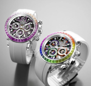 Pagani Design PD1644 Men’s Quartz Chronograph Watch VK63 Movement, Sapphire Crystal, Rainbow Bezel, Stainless Steel, 100M Water Resistant Sports Wristwatch